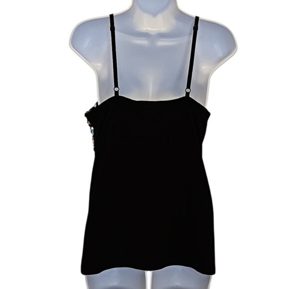 Doe & Rae Sequined Tank Top Small Women's Multi Color Ribbed Festival Party - Picture 5 of 7